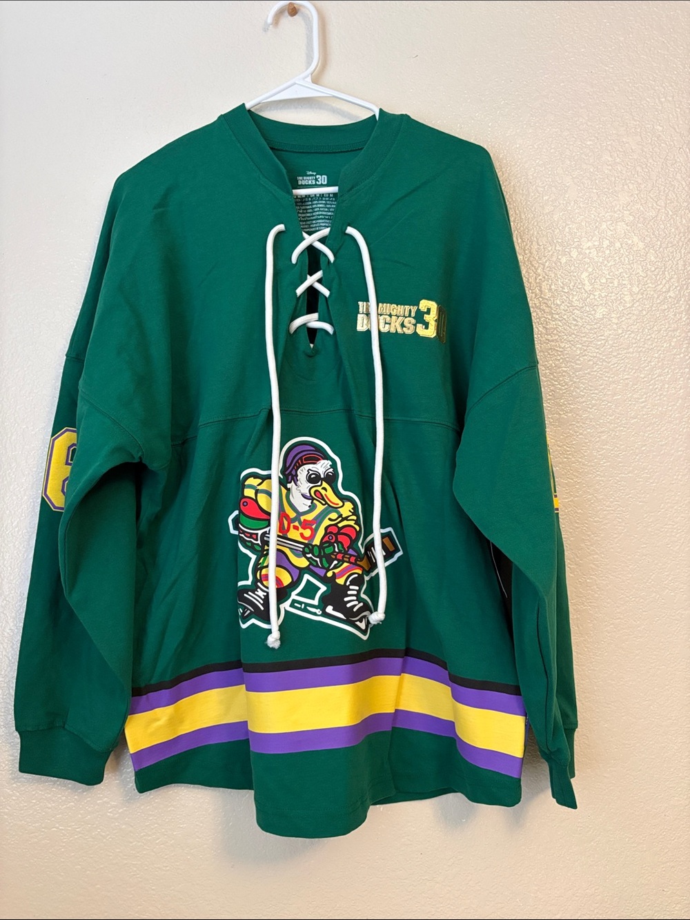 Disney Mighty ducks 30th anniversary spirit jersey